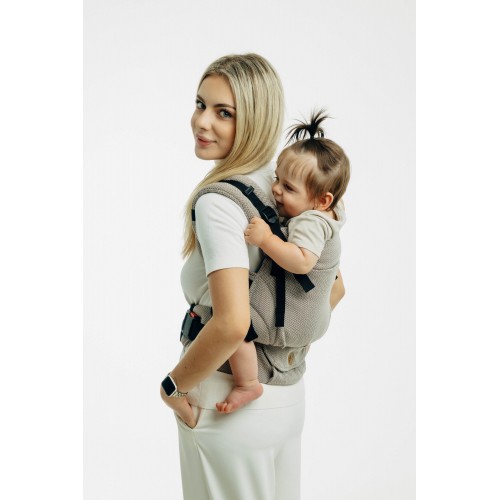 Ergonomic Carrier LennyUpgrade Pro Little Herringbone Almond