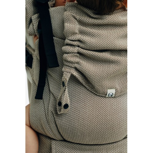 Ergonomic Carrier LennyUpgrade Pro Little Herringbone Almond